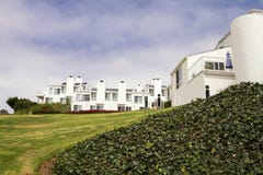 Modern White Houses On A Hill In California stock photos Modern White Houses On A Hill In California stock photos