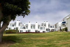 Modern White Houses On A Hill In California royalty free stock photography Modern White Houses On A Hill In California royalty free stock photography