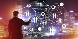Modern wireless technologies and networking as tool for effective business Stock Image Modern wireless technologies and networking as tool for effective business Stock Image