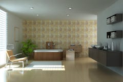 Moderne badkamers vector illustratie Moderne badkamers vector illustratie