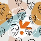 Moderne Collage stellt nahtloses Muster mit abstrakten Formen, stilvollen Druck gegenüber Vektor und Jpgbild, clipart, editable l lizenzfreie abbildung Moderne Collage stellt nahtloses Muster mit abstrakten Formen, stilvollen Druck gegenüber Vektor und Jpgbild, clipart, editable l lizenzfreie abbildung