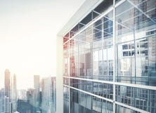 Moderne de bureaubouw voorzijde Moderne de bureaubouw voorzijde