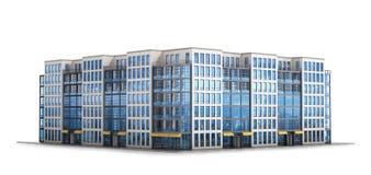 Moderne Europese woon complex vector illustratie Moderne Europese woon complex vector illustratie