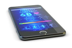 Moderne technologieën in geneeskunde, mobiele impulsdrijver Stock Afbeelding Moderne technologieën in geneeskunde, mobiele impulsdrijver Stock Afbeelding