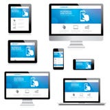 Moderner entgegenkommender Webdesigncomputer, Laptop, Vorsprung