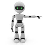 Moderner Roboter lokalisierte Illustration 3D auf weißem Hintergrund vektor abbildung Moderner Roboter lokalisierte Illustration 3D auf weißem Hintergrund vektor abbildung