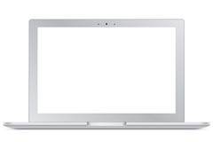 Moderner silberner Laptop stock abbildung Moderner silberner Laptop stock abbildung