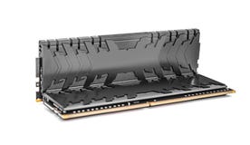 Modules de mémoire du Ram DDR4 d'isolement sur un fond blanc photos libres de droits Modules de mémoire du Ram DDR4 d'isolement sur un fond blanc photos libres de droits