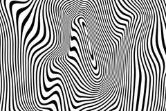 Modèle abstrait des rayures onduleuses ou des lignes noires et blanches ondulées fond du soulagement 3D Le vecteur a tordu à la m illustration de vecteur Modèle abstrait des rayures onduleuses ou des lignes noires et blanches ondulées fond du soulagement 3D Le vecteur a tordu à la m illustration de vecteur