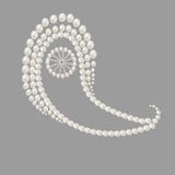Modèle classique de Paisley avec les perles naturelles grises illustration de vecteur Modèle classique de Paisley avec les perles naturelles grises illustration de vecteur
