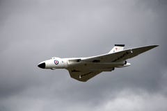 Modèle commandé par radio de bombardier de Vulcan Image libre de droits Modèle commandé par radio de bombardier de Vulcan Image libre de droits