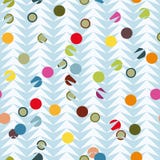 Modèle en arête de poisson bleu avec les points colorés illustration libre de droits Modèle en arête de poisson bleu avec les points colorés illustration libre de droits