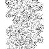 Modèle floral monochrome sans couture de vecteur illustration libre de droits Modèle floral monochrome sans couture de vecteur illustration libre de droits