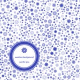 Modèle sans couture abstrait avec le bleu floral et le blanc de fond illustration de vecteur Modèle sans couture abstrait avec le bleu floral et le blanc de fond illustration de vecteur