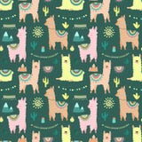 Modèle sans couture avec les lamas ou les alpaga multicolores, les montagnes, les cactus, la guirlande et le soleil sur un fond f illustration stock Modèle sans couture avec les lamas ou les alpaga multicolores, les montagnes, les cactus, la guirlande et le soleil sur un fond f illustration stock