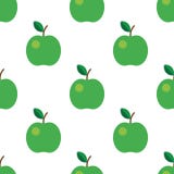 Modèle sans couture avec les pommes vertes Illustration de vecteur Fruit, feuille, sur le fond blanc Pour la conception de cuisin illustration libre de droits Modèle sans couture avec les pommes vertes Illustration de vecteur Fruit, feuille, sur le fond blanc Pour la conception de cuisin illustration libre de droits
