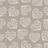 Modèle sans couture de coeur de diamant Illustration Libre de Droits Modèle sans couture de coeur de diamant Illustration Libre de Droits