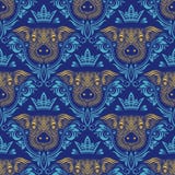 Modèle sans couture de cru de museau ornemental de porc avec la couronne Emballage cadeau 2019 de nouvelle année Papier peint de illustration libre de droits Modèle sans couture de cru de museau ornemental de porc avec la couronne Emballage cadeau 2019 de nouvelle année Papier peint de illustration libre de droits