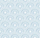 Modèle sans couture de dentelle bleue Illustration de vecteur Fond avec les vagues florales illustration libre de droits Modèle sans couture de dentelle bleue Illustration de vecteur Fond avec les vagues florales illustration libre de droits