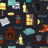 Modèle sans couture de Hygge illustration stock Modèle sans couture de Hygge illustration stock