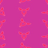 Modèle sans couture de jour de valentines de St Amour, icônes plates romanes - coeurs, ailes illustration de vecteur Modèle sans couture de jour de valentines de St Amour, icônes plates romanes - coeurs, ailes illustration de vecteur