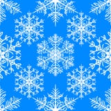 Modèle sans couture de Noël avec des flocons de neige sur le fond bleu illustration de vecteur Modèle sans couture de Noël avec des flocons de neige sur le fond bleu illustration de vecteur