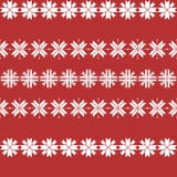 Modèle sans couture de Noël avec des flocons de neige modèle traditionnel de chandail illustration libre de droits Modèle sans couture de Noël avec des flocons de neige modèle traditionnel de chandail illustration libre de droits