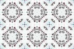 Modèle sans couture de textil ornemental géométrique abstrait d'imagination sur le blanc illustration stock Modèle sans couture de textil ornemental géométrique abstrait d'imagination sur le blanc illustration stock