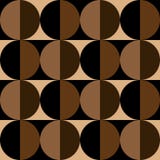 Modèle sans couture des cercles et des places dans des couleurs de café illustration stock Modèle sans couture des cercles et des places dans des couleurs de café illustration stock