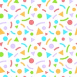 Modèle sans couture géométrique de résumé avec des triangles et des cercles illustration libre de droits Modèle sans couture géométrique de résumé avec des triangles et des cercles illustration libre de droits