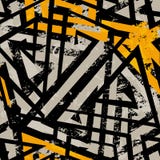 Modèle sans couture géométrique urbain avec l'effet grunge illustration libre de droits Modèle sans couture géométrique urbain avec l'effet grunge illustration libre de droits