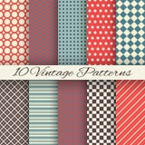 Modèles sans couture de vecteur différent de vintage illustration libre de droits Modèles sans couture de vecteur différent de vintage illustration libre de droits
