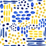 Modèles sans couture des taches d'aquarelle et fond blanc avec les éléments aléatoires Modèle abstrait pointillé pour la concepti illustration de vecteur Modèles sans couture des taches d'aquarelle et fond blanc avec les éléments aléatoires Modèle abstrait pointillé pour la concepti illustration de vecteur