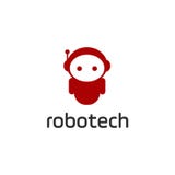 Molde esperto do logotipo do robô Logotype bonito isolado no fundo branco Tema futuro das tecnologias Símbolo do conceito do veto ilustração do vetor Molde esperto do logotipo do robô Logotype bonito isolado no fundo branco Tema futuro das tecnologias Símbolo do conceito do veto ilustração do vetor
