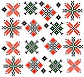 Moldovan Rumuńskiego etnicznego ornamentu wzoru ustalony inkasowy wektor ilustracji Moldovan Rumuńskiego etnicznego ornamentu wzoru ustalony inkasowy wektor ilustracji