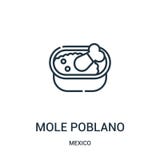 mole poblano icon vector from mexico collection. Thin line mole poblano outline icon vector illustration vector illustration mole poblano icon vector from mexico collection. Thin line mole poblano outline icon vector illustration vector illustration