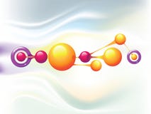 Molecule Rings Stock Image