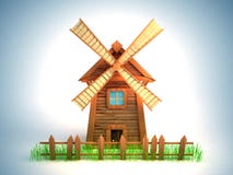 Molino de viento ilustración del vector Molino de viento ilustración del vector