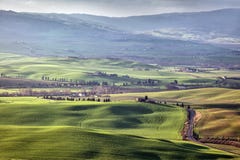 Molla in anticipo in Toscana, l'Italia fotografia stock libera da diritti Molla in anticipo in Toscana, l'Italia fotografia stock libera da diritti
