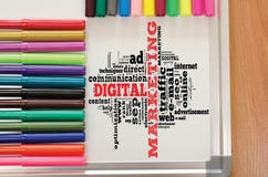Moln f?r Digital marknadsf?ringsord stock illustrationer Moln f?r Digital marknadsf?ringsord stock illustrationer