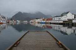 Molo w Henningsvaer zdjęcie stock Molo w Henningsvaer zdjęcie stock