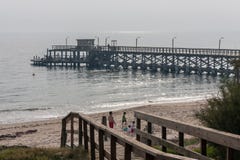 Molo w Punta Del Este Urugwaj obraz stock Molo w Punta Del Este Urugwaj obraz stock