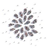 Molta gente forma il fiocco di neve, il natale, disegno del ` s dei bambini rappresentazione 3d illustrazione vettoriale Molta gente forma il fiocco di neve, il natale, disegno del ` s dei bambini rappresentazione 3d illustrazione vettoriale