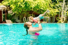 Swimming Pool Lesbians Kissing