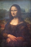 `Mona Lisa` or `Mona Lisa` painting by Leonardo da Vinci in the Louvre Paris, France, oil on Board of poplar..