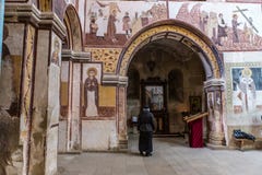 Monasterio ortodoxo georgiano Gelati adentro imágenes de archivo libres de regalías Monasterio ortodoxo georgiano Gelati adentro imágenes de archivo libres de regalías