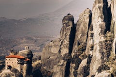 Monastery of St. Nicholas Anapausas Meteora, Greece royalty free stock image Monastery of St. Nicholas Anapausas Meteora, Greece royalty free stock image