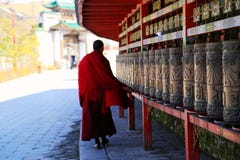 Monastère de Kumbum, taersi, dans le Qinghai, la Chine photographie stock Monastère de Kumbum, taersi, dans le Qinghai, la Chine photographie stock