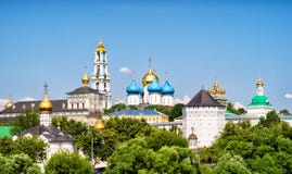 Monastério da trindade em Sergiyev Posad (anel dourado de Rússia) fotografia de stock Monastério da trindade em Sergiyev Posad (anel dourado de Rússia) fotografia de stock