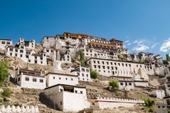 Monastério de Thiksey, Leh Ladakh imagens de stock royalty free Monastério de Thiksey, Leh Ladakh imagens de stock royalty free